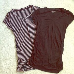 Two short sleeved maternity tshirts